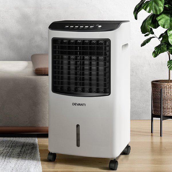 Devanti Evaporative Air Cooler Conditioner Portable 8L Cooling Fan Humidifier freeshipping - Awezingly