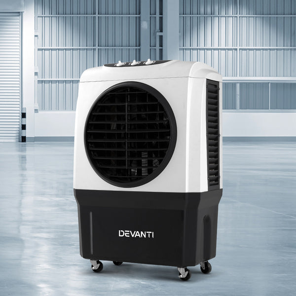 Devanti Evaporative Air Cooler Industrial Commercial Portable Water Fan Workshop freeshipping - Awezingly