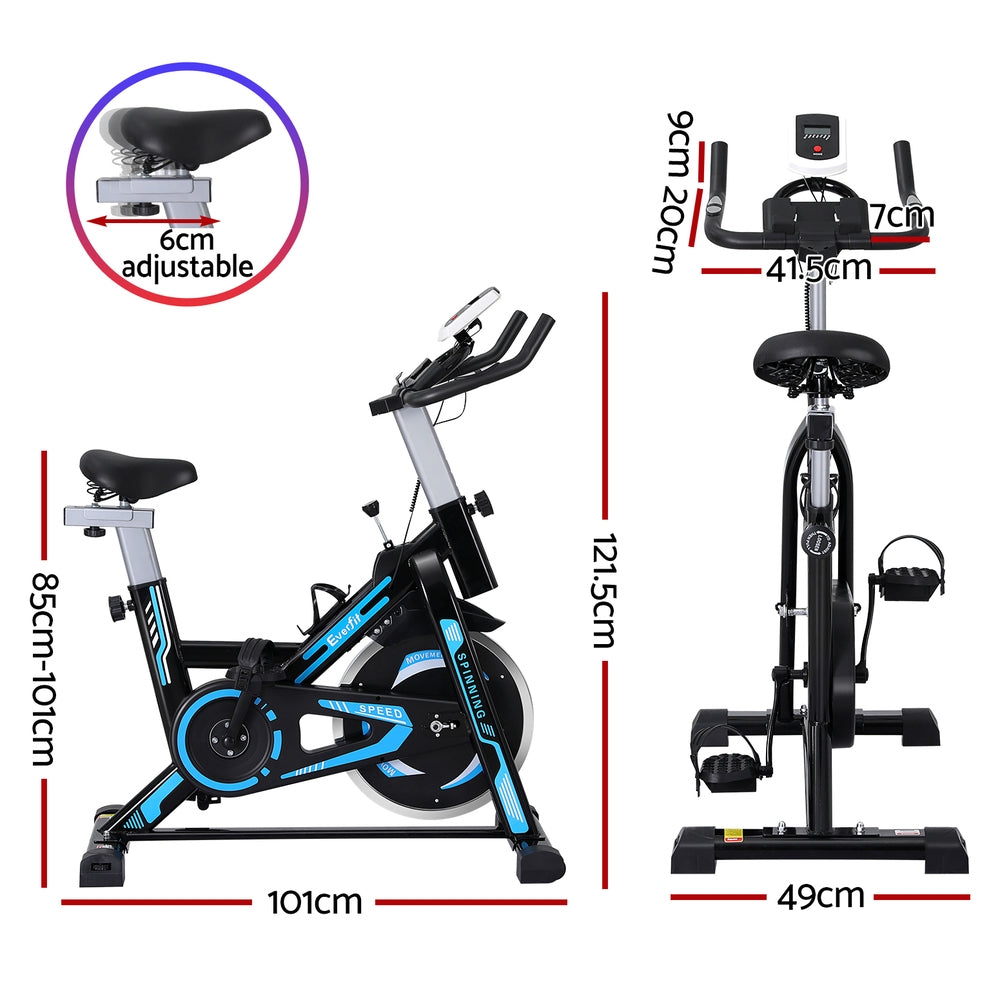 Everfit Spin Bike Magnetic Exercise Bike 13KG Flywheel Fitness 150kg capacity Everfit