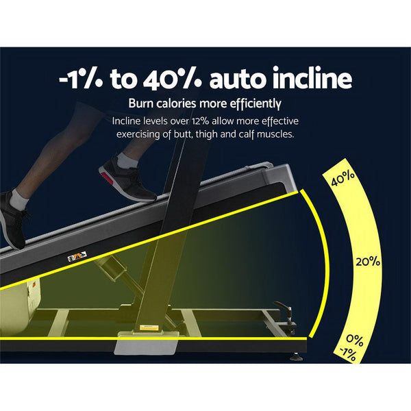 Everfit Electric Treadmill Auto Incline Trainer CM01 40 Level Incline Gym Exercise Running Machine Fitness Everfit