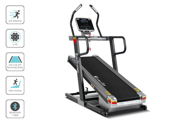 Everfit Electric Treadmill Auto Incline Trainer CM01 40 Level Incline Gym Exercise Running Machine Fitness Everfit