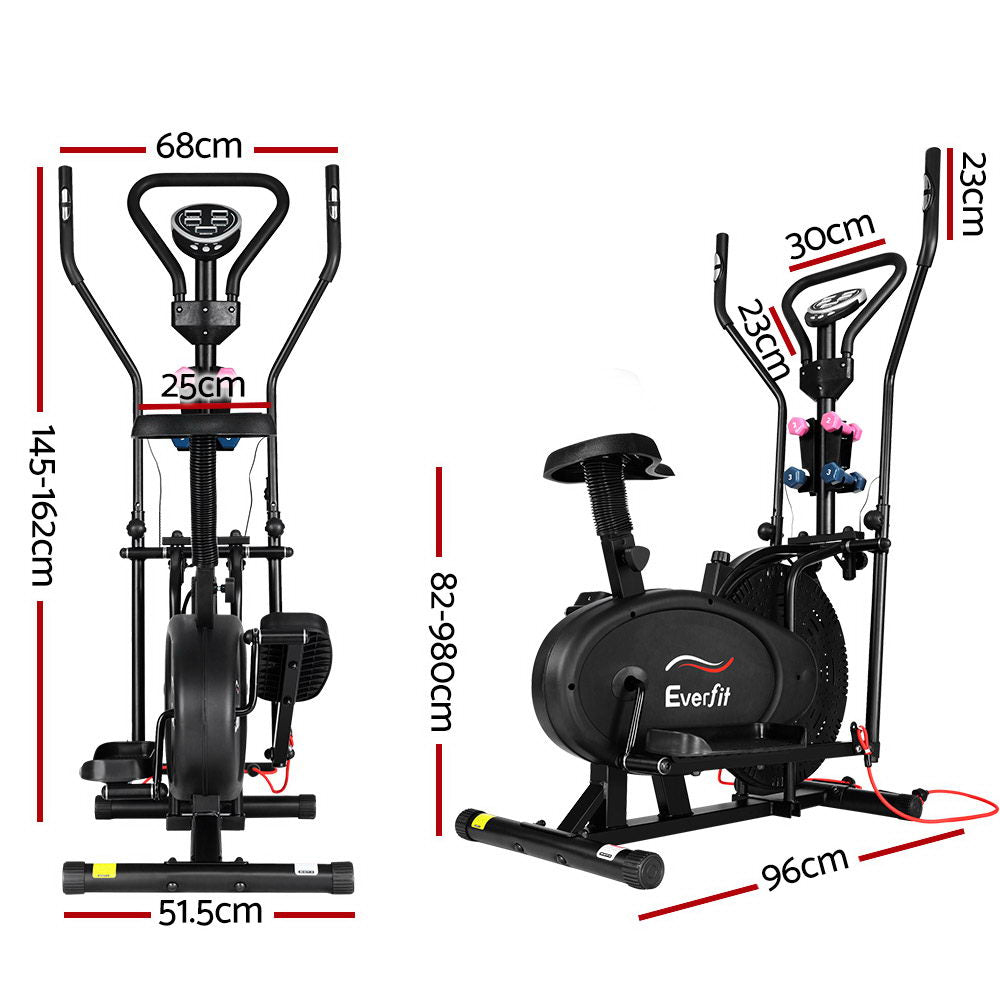 Everfit 6in1 Elliptical Cross Trainer Exercise Bike Bicycle Fitness Machine Everfit