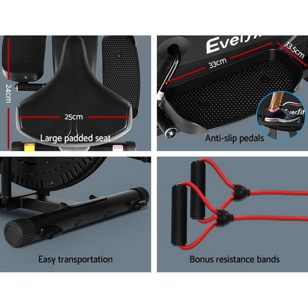 Everfit 4in1 Elliptical Cross Trainer Exercise Bike Bicycle Fitness Machine Everfit