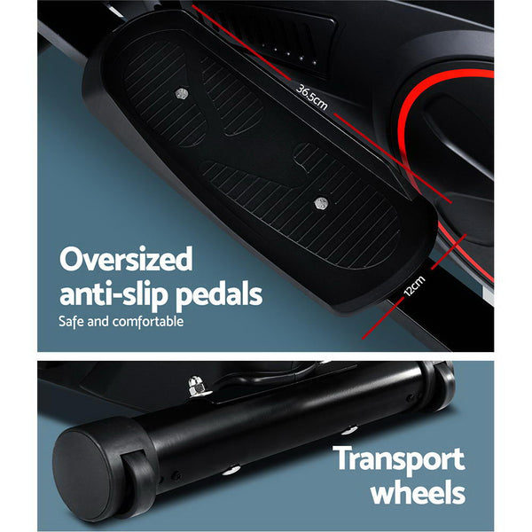 Everfit Elliptical Cross Trainer Exercise Bike Fitness Equipment Home Gym Black Everfit