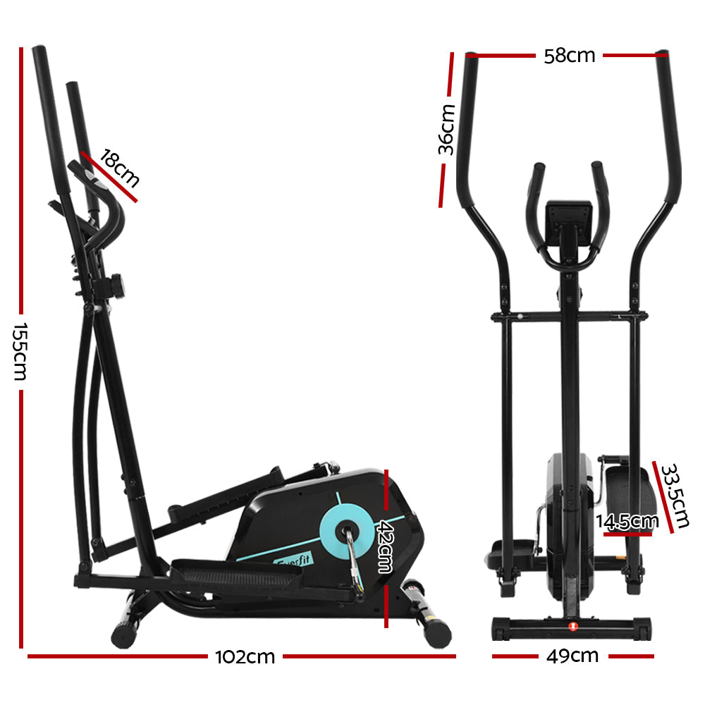 Everfit Exercise Bike Elliptical Cross Trainer Bicycle Home Gym Fitness Machine Everfit