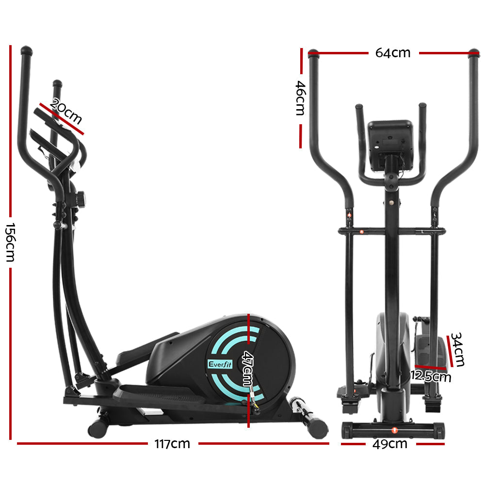Everfit Exercise Bike Elliptical Cross Trainer Bicycle Home Gym Fitness Machine Everfit