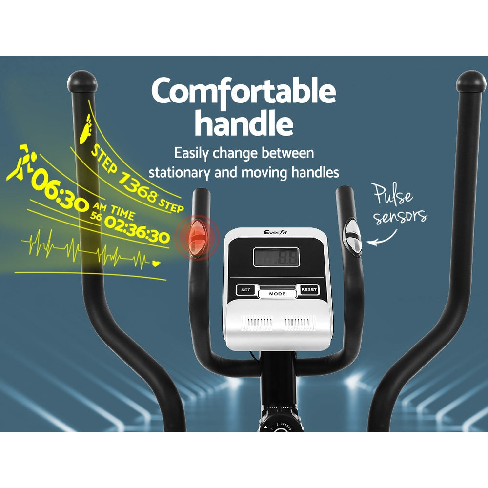 Everfit Exercise Bike Elliptical Cross Trainer Bicycle Home Gym Fitness Machine Everfit