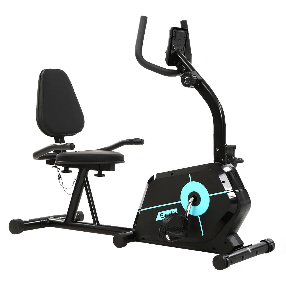 Everfit Magnetic Recumbent Exercise Bike Fitness Cycle Trainer Gym Equipment Everfit