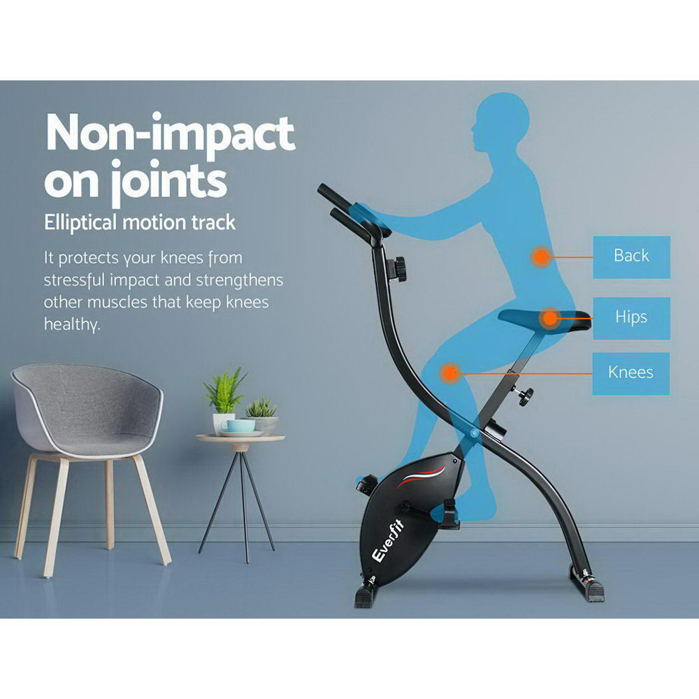 Everfit Exercise Bike X-Bike Folding Magnetic Bicycle Cycling Flywheel Fitness Machine Everfit