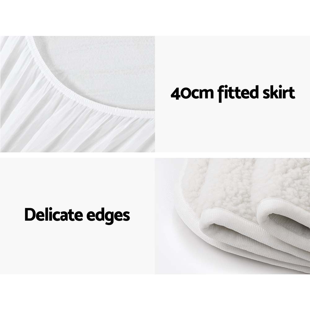 Giselle Bedding Double Size Electric Blanket Fleece Giselle Bedding