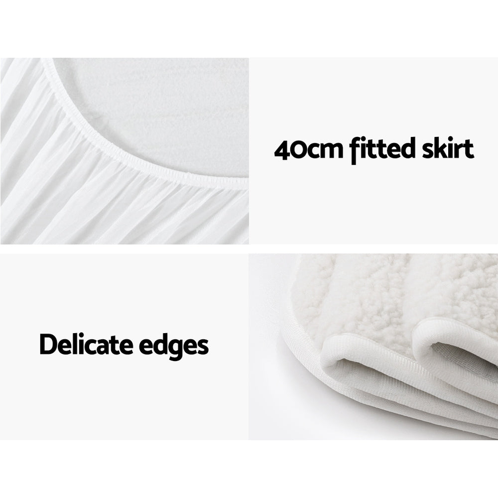 Giselle Bedding Queen Size Electric Blanket Fleece Giselle Bedding