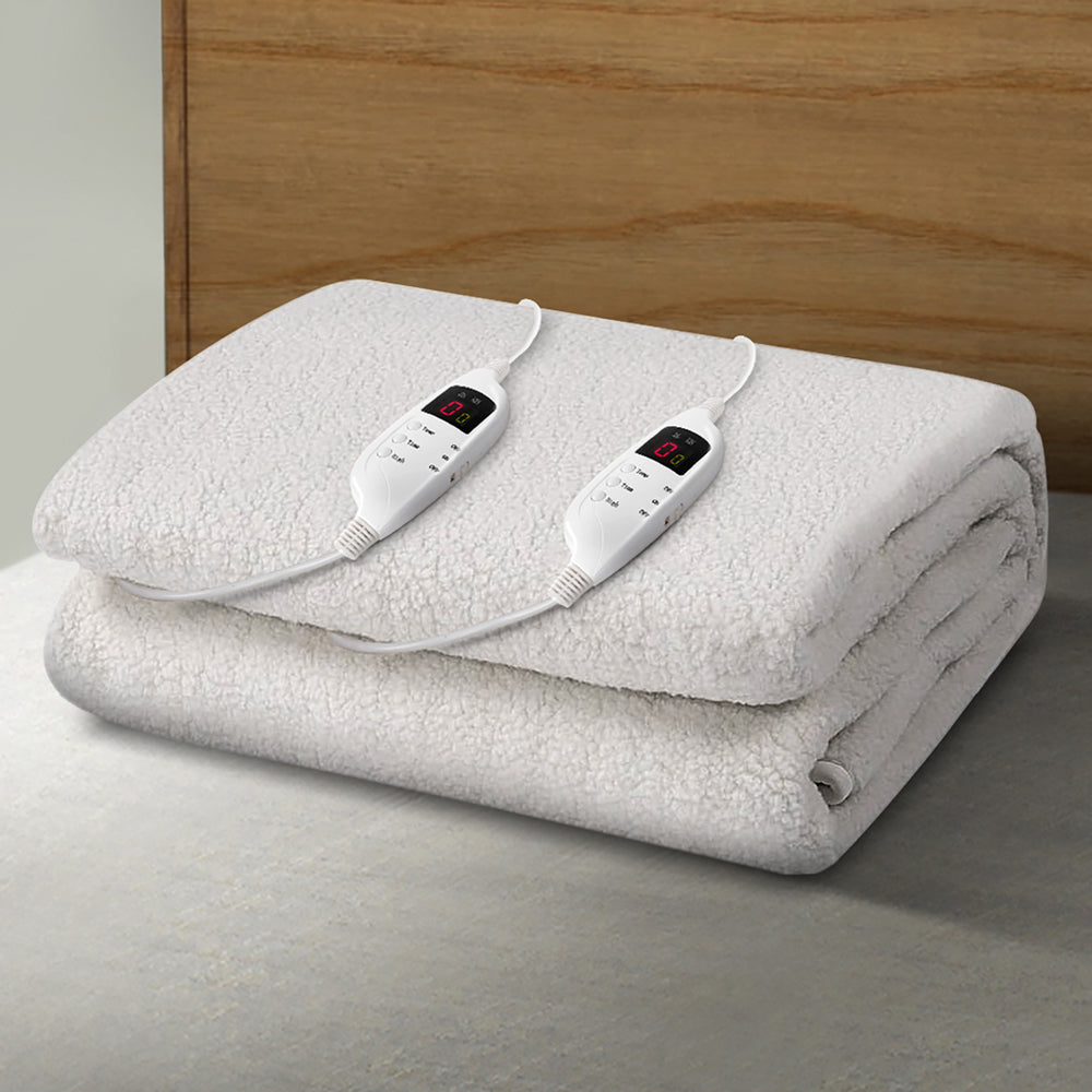 Giselle Bedding Queen Size Electric Blanket Fleece Giselle Bedding