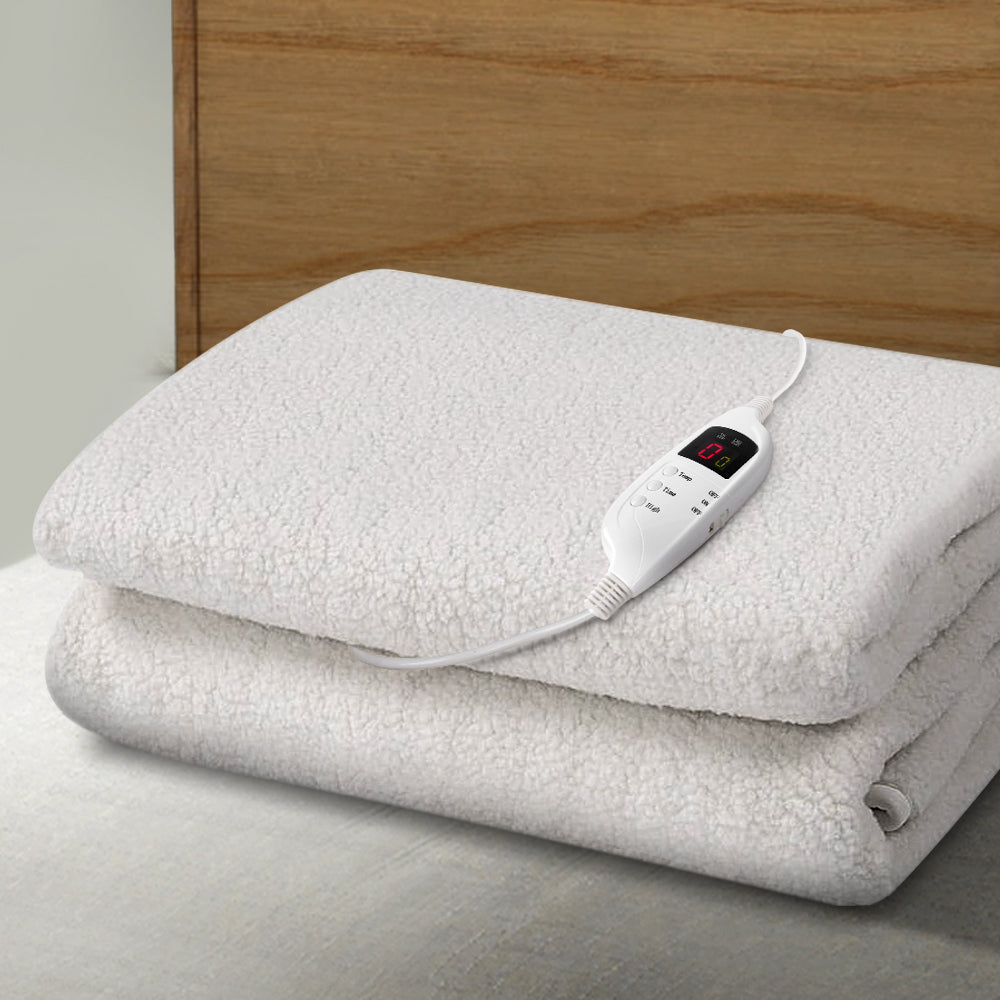 Giselle Bedding Single Size Electric Blanket Fleece Giselle Bedding