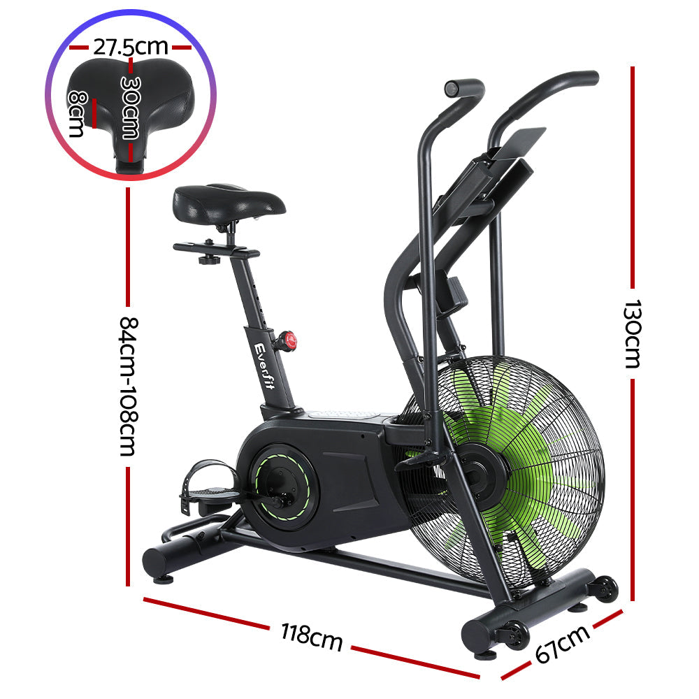 Everfit Air Bike Dual Action Exercise Bike Fitness Home Gym Cardio Everfit
