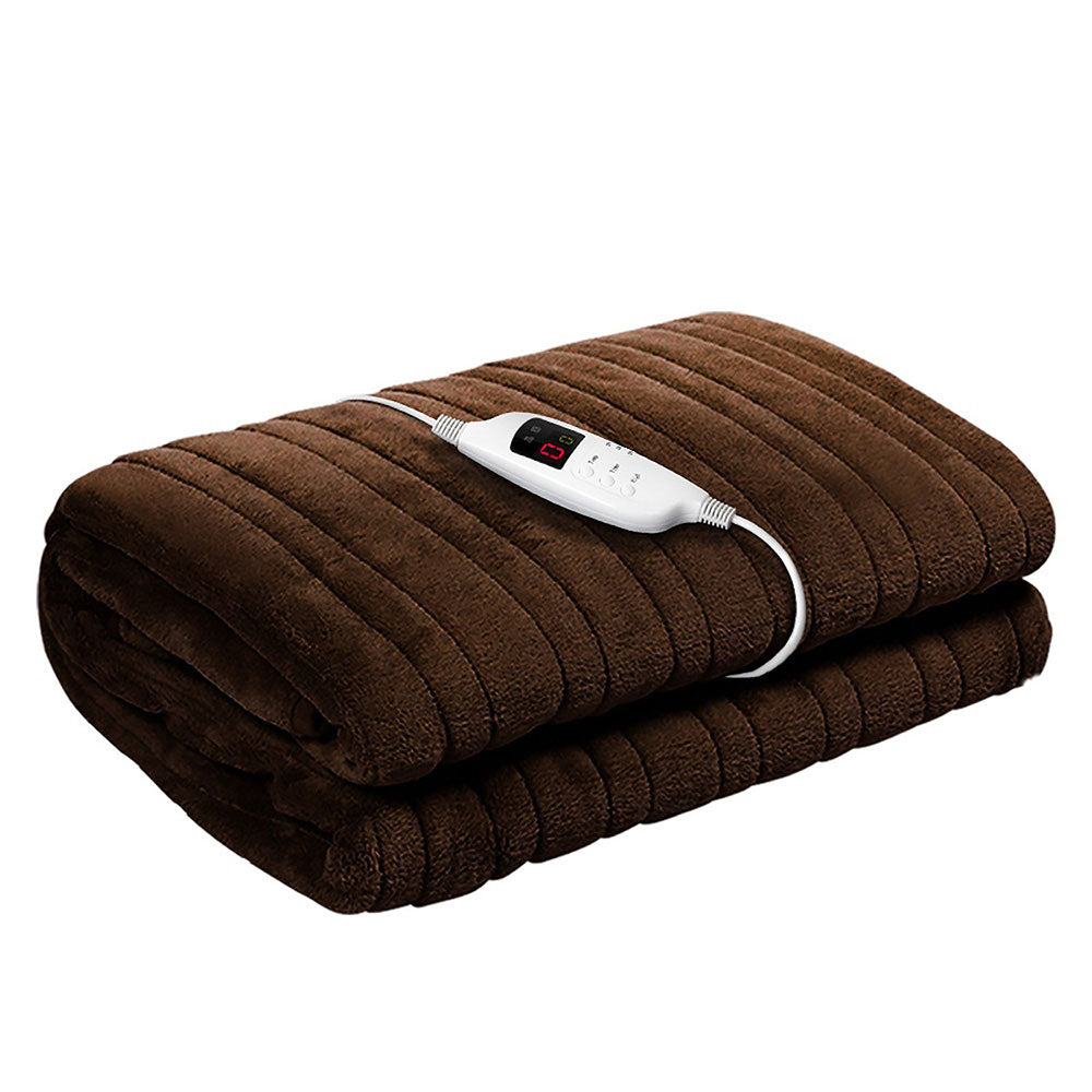 Giselle Bedding Electric Throw Blanket - Chocolate Giselle Bedding