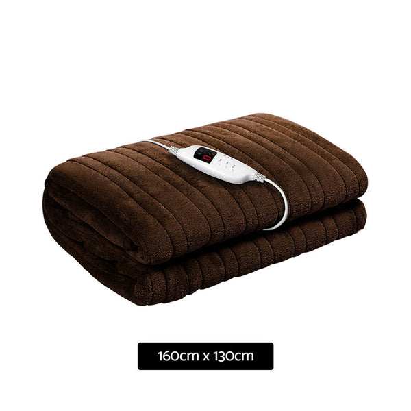 Giselle Bedding Electric Throw Blanket - Chocolate Giselle Bedding