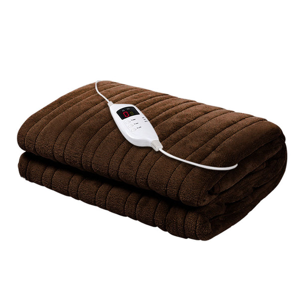 Giselle Bedding Electric Throw Blanket - Chocolate Giselle Bedding