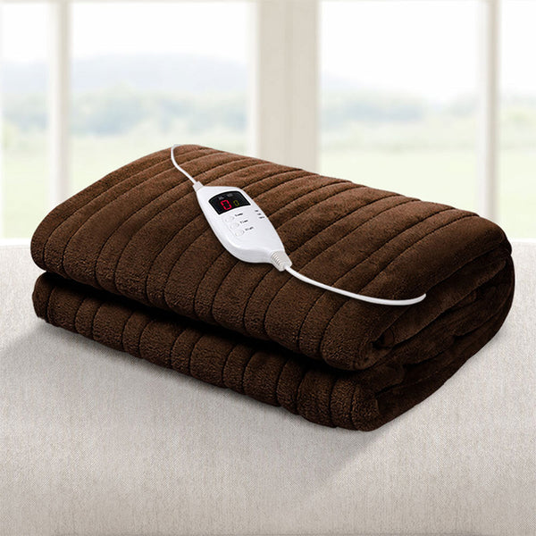 Giselle Bedding Electric Throw Blanket - Chocolate Giselle Bedding