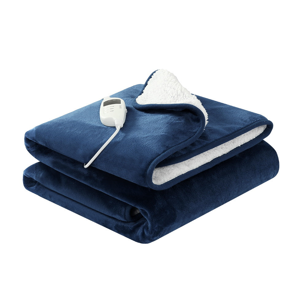 Giselle Electric Throw Rug Heated Blanket Washable Snuggle Flannel Winter Green Giselle Bedding