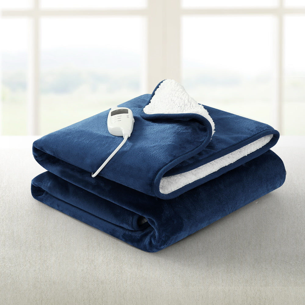 Giselle Electric Throw Rug Heated Blanket Washable Snuggle Flannel Winter Green Giselle Bedding