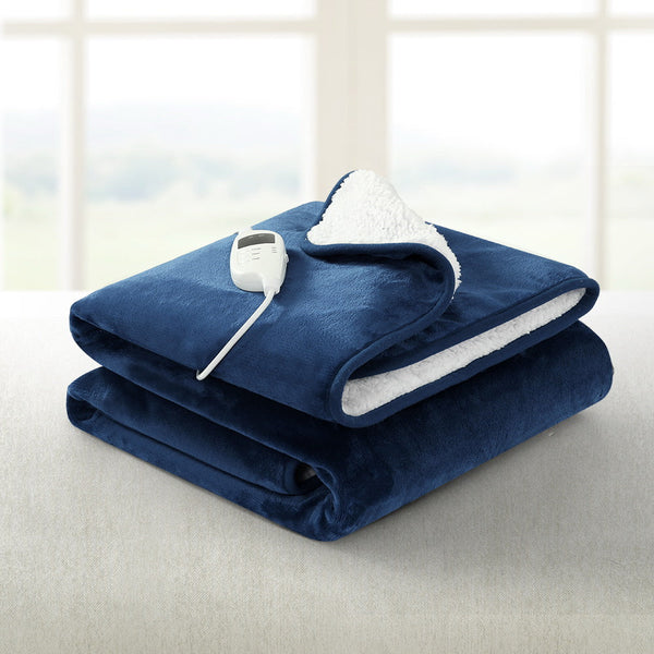 Giselle Electric Throw Rug Heated Blanket Washable Snuggle Flannel Winter Green Giselle Bedding