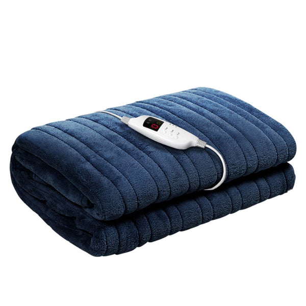 Giselle Bedding Electric Throw Blanket - Navy Giselle Bedding