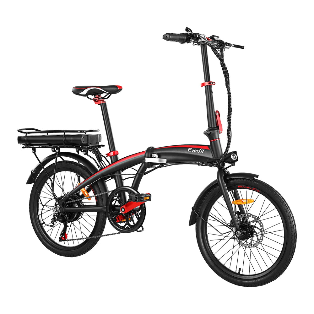 Everfit Folding Electric Bike Urban City Bicycle eBike Rechargeable Battery 250W Everfit