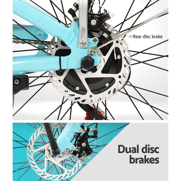 Phoenix 26 inch Electric Bike City Bicycle eBike e-Bike Urban Blue freeshipping - Awezingly