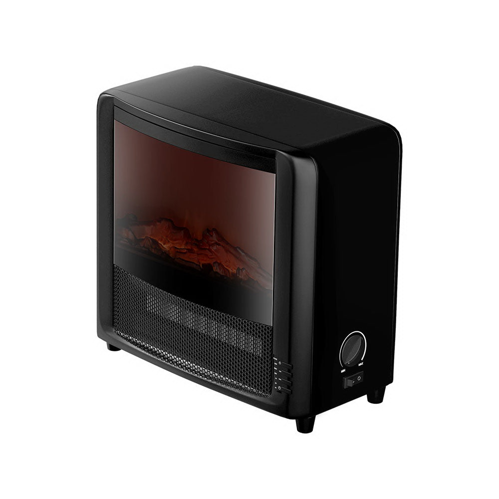 Devanti Electric Fireplace 3D Flame Effect Timer Portable Indoor Heater 2000W Devanti