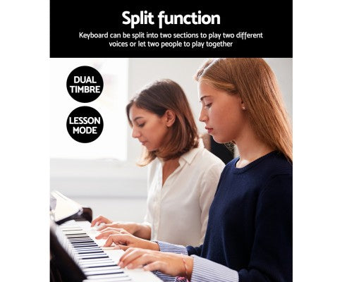 Alpha 88 Keys Electronic Piano Keyboard Electric Holder Music Stand Touch Sensitive with Sustain pedal freeshipping - Awezingly