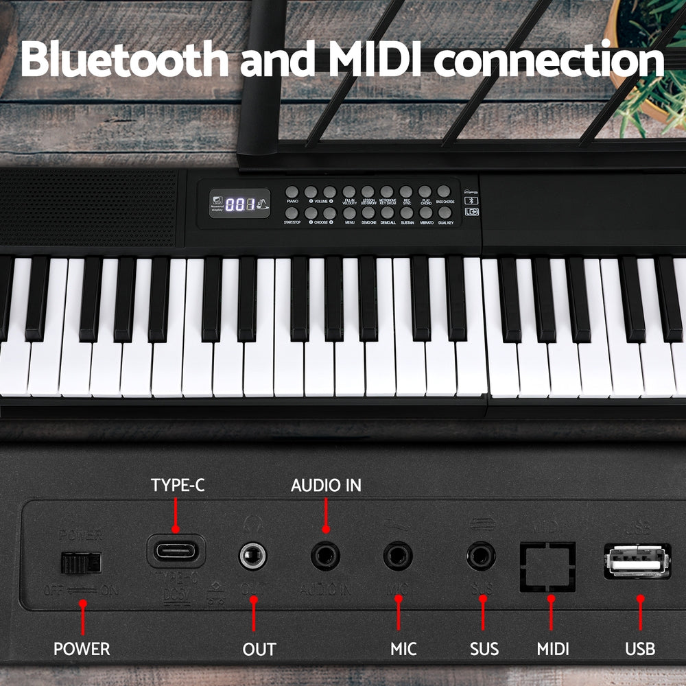 Alpha 61 Keys Foldable Electronic Piano Keyboard Digital Electric w/ Carry Bag Alpha