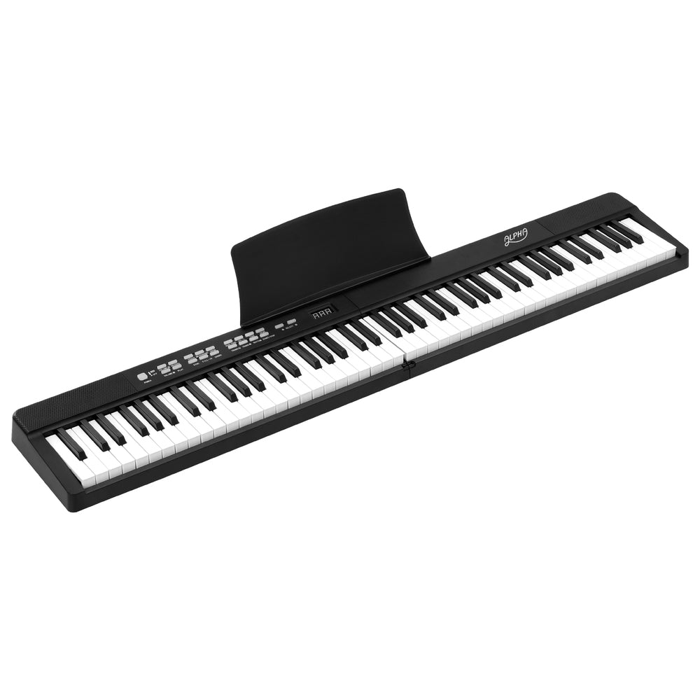 Alpha 88 Keys Foldable Electronic Piano Keyboard Digital Electric w/ Carry Bag Alpha