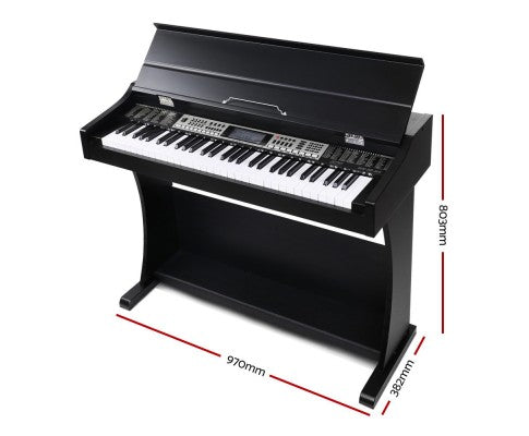 Alpha 61 Key Electronic Piano Keyboard Electric Digital Classical Music Stand freeshipping - Awezingly