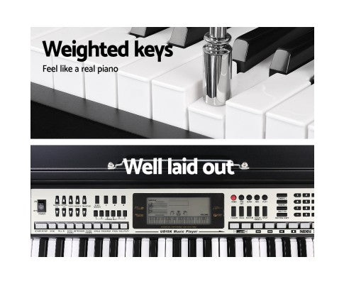 Alpha 61 Key Electronic Piano Keyboard Electric Digital Classical Music Stand freeshipping - Awezingly