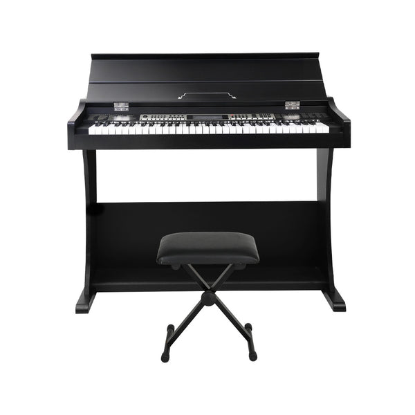 Alpha 61 Keys Electronic Piano Keyboard Digital Electric Classical Stand w/ Stool Alpha