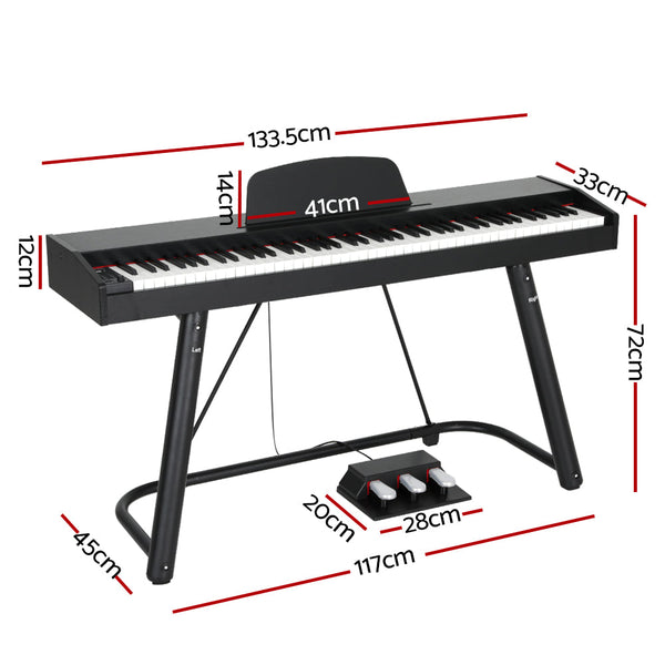 Alpha 88 Keys Electronic Keyboard Digital Piano Full-weighted w/ stand Alpha