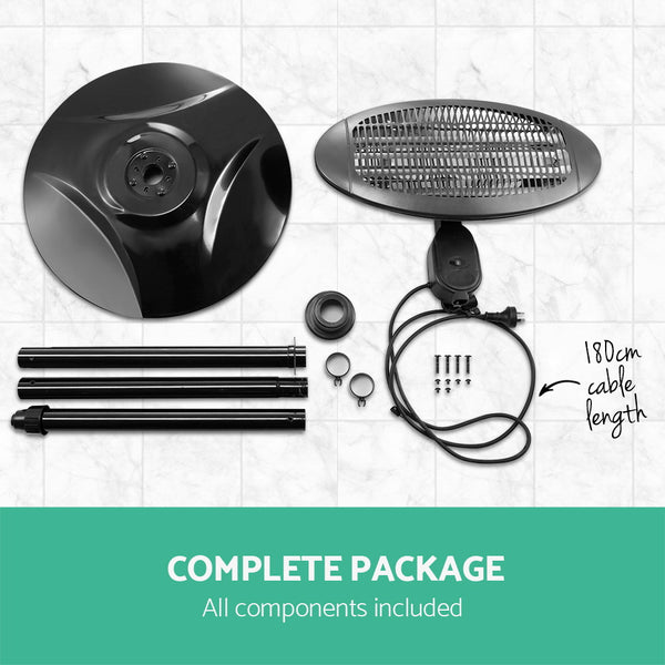 Devanti 2000w Electric Portable Patio Strip Heater freeshipping - Awezingly