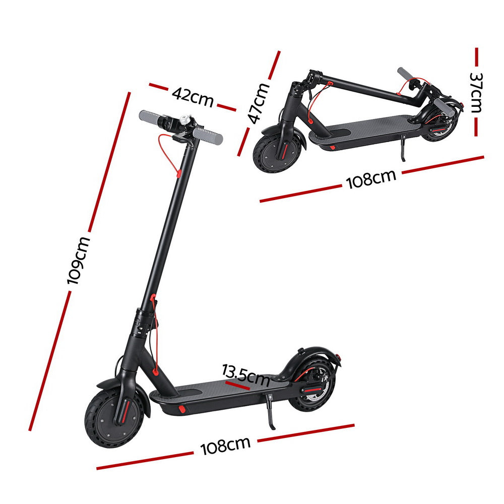 Electric Scooter 800W 25KM/H Folding Portable Riding For Adults Commuter Black Does not apply