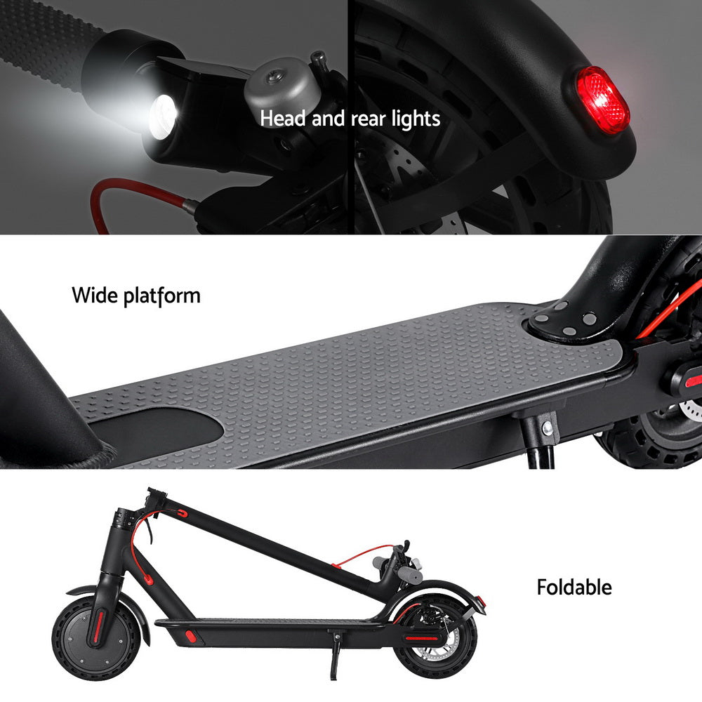 Electric Scooter 800W 25KM/H Folding Portable Riding For Adults Commuter Black Does not apply