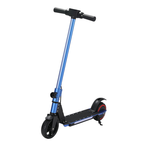 Electric Scooter 130W 16KM/H LED Light Folding Portable For Kids Teens Blue Does not apply