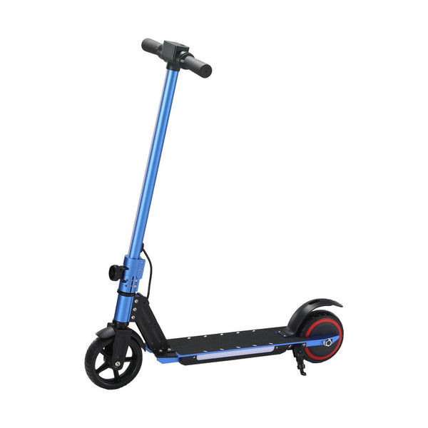 Electric Scooter 130W 16KM/H LED Light Folding Portable For Kids Teens Blue Does not apply