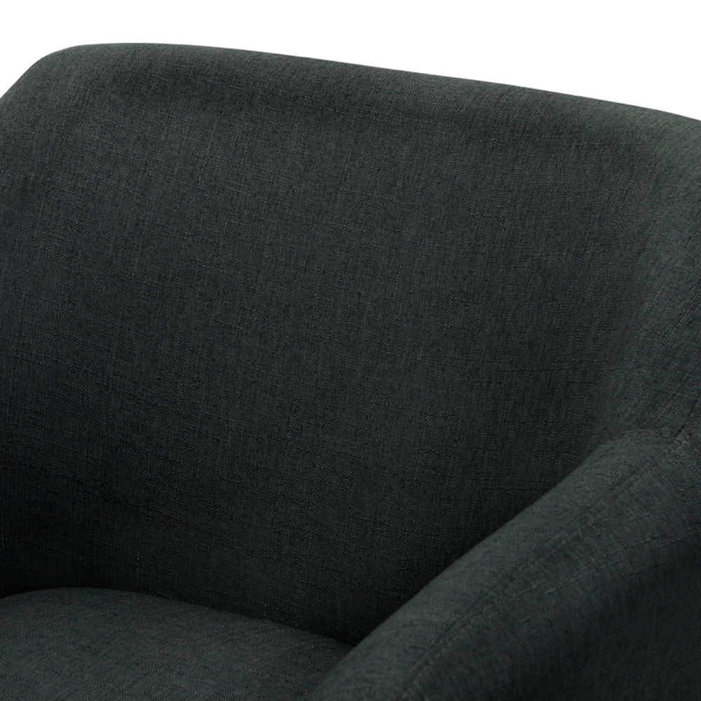 Artiss Aston Tub Accent Chair Charcoal Artiss