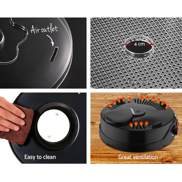 Devanti 5 Trays Food Dehydrator Fruit Dehydrators Pet Beef Jerky Dryer Black Devanti