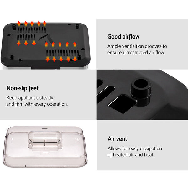 Devanti Food Dehydrator with 5 Trays - Silver freeshipping - Awezingly