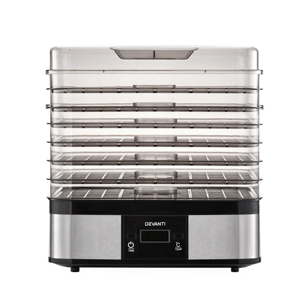 Devanti Food Dehydrator with 7 Trays - Silver freeshipping - Awezingly