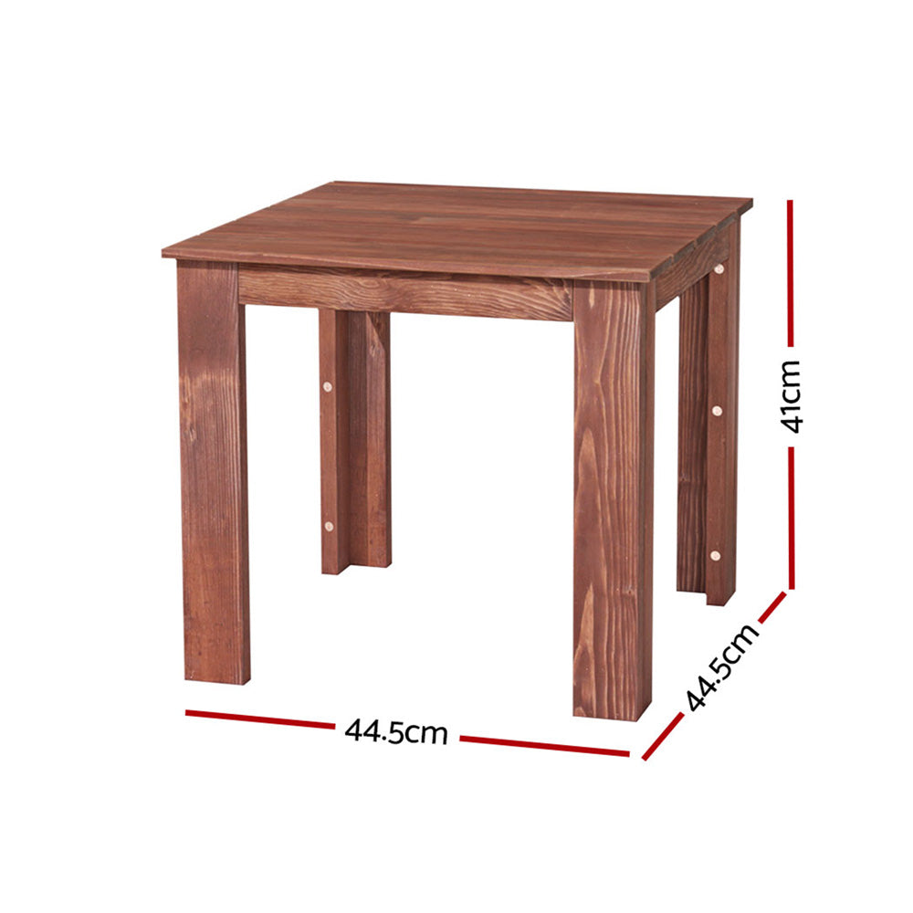Gardeon Coffee Side Table Wooden Desk Outdoor Furniture Camping Garden Brown Gardeon
