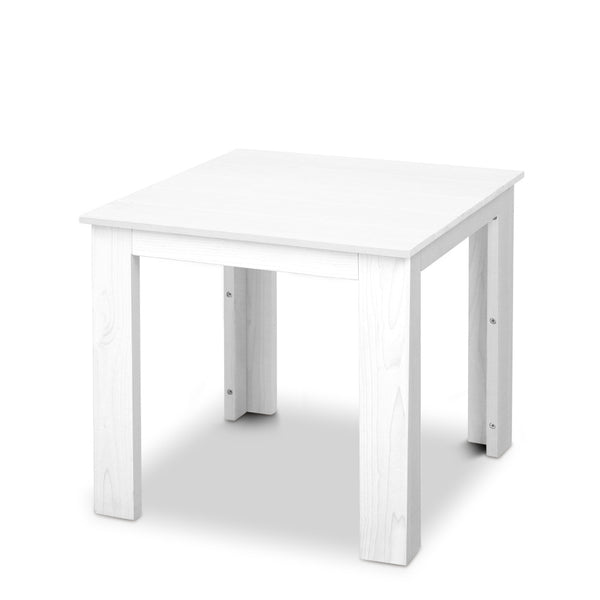 Gardeon Outdoor Side Beach Table - White freeshipping - Awezingly