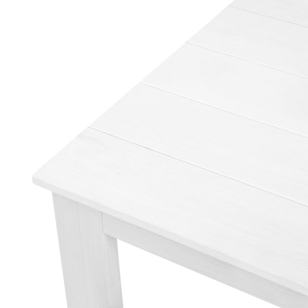 Gardeon Outdoor Side Beach Table - White freeshipping - Awezingly