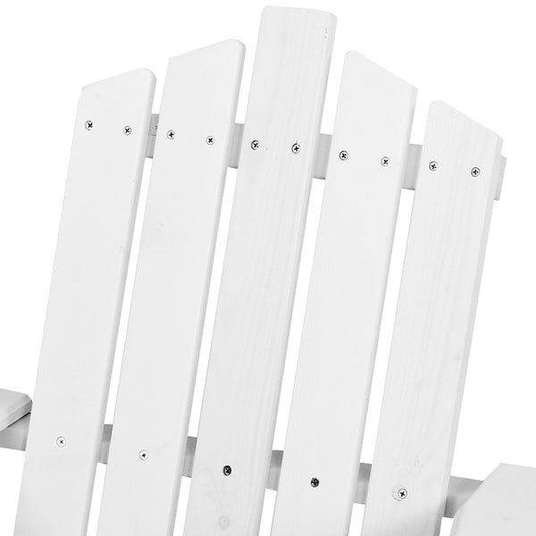 Gardeon Outdoor Sun Lounge Beach Chairs Table  Patio - White freeshipping - Awezingly