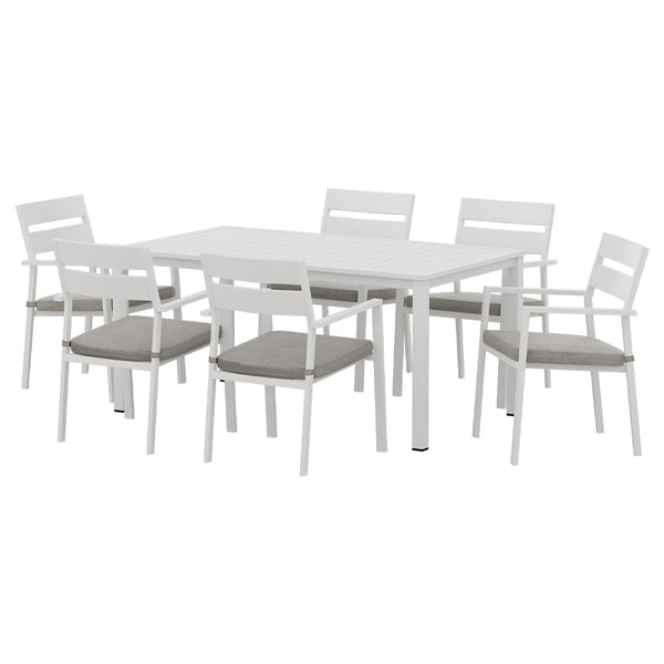 Gardeon 7 Piece Outdoor Dining Set Aluminum Table Chairs 6-seater Lounge Setting Gardeon